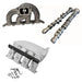 VW MKIV GTI T3 twin scroll turbo manifold + Cast Aluminum Intake Manifold + 252 / 260 High Performance Camshaft set SPA TURBO USA