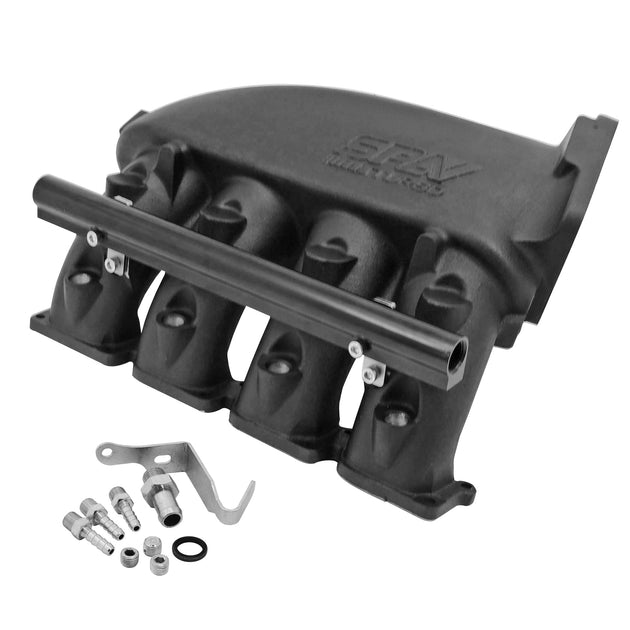 VW MKIV GTI T3 Twin Scroll Top Mount Flange Turbocharger Exhaust Manifold + Cast Aluminum Intake Manifold + 252 / 260 High Performance Camshaft set SPA TURBO USA
