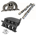 VW MKIV GTI T3 twin scroll turbo manifold + Cast Aluminum Intake Manifold + 252 / 260 High Performance Camshaft set SPA TURBO USA