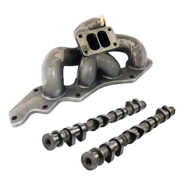 Ford Focus SE Duratec Twin scroll T3 turbo manifold 90 degree wastegate + 282°/ 262° Camshaft For Ford Duratec SPA TURBO USA