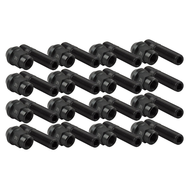 FORGED WHEEL STUD AND NUT COMPETITION TYPE 62mm M12x1.5 – Pack of 16 SPA TURBO USA