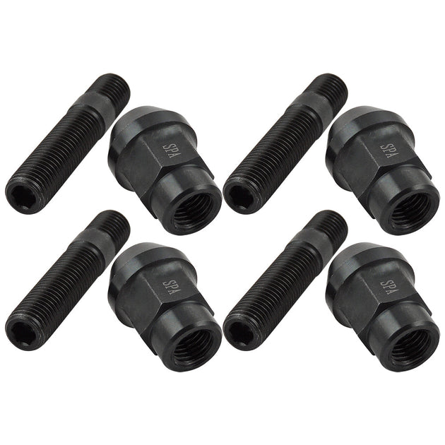 FORGED WHEEL STUD AND NUT COMPETITION TYPE 62mm M12x1.5 – Pack of 4 SPA TURBO USA