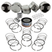 Forged piston and rings set 83mm VW 2.5L Jetta MK5 07k + High Performance Turbo Exhaust Manifold SPA TURBO USA