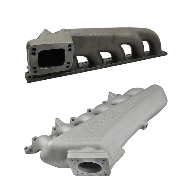 Turbo Exhaust Manifold + CAST ALUMINUM INTAKE MANIFOLD OEM THROTTLE for BMW E36 M3 S50 TU M5X SPA TURBO USA