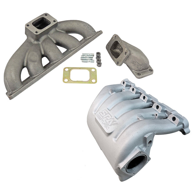 VW Jetta / Golf MK4 2.5L 5 cylinder 20V 07K T3 top mount turbo manifold + Intake manifold SPA TURBO USA