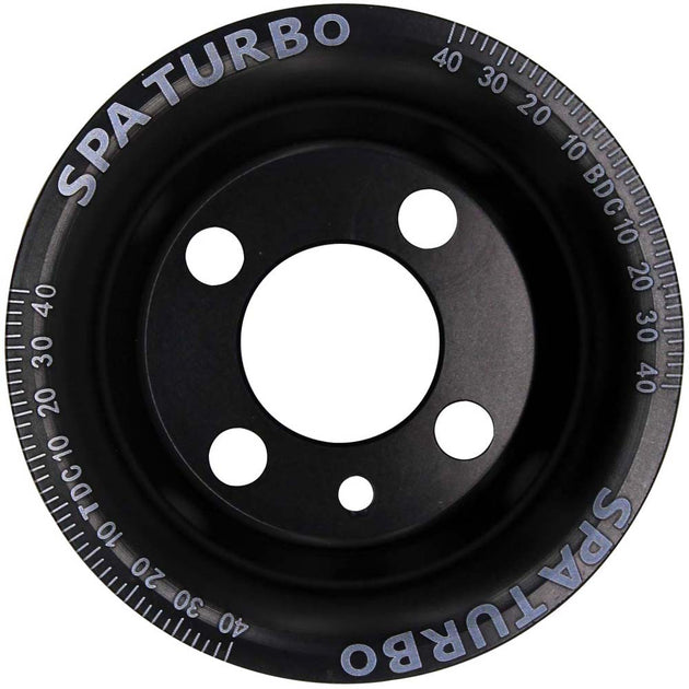 VW syncro Audi 80 90 100 4000 rabbit 1.8 8v underdrive Pulley - BLACK + VW 8V super light crank timing gear SPA TURBO USA