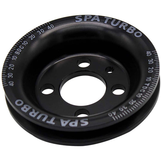 VW syncro Audi 80 90 100 4000 rabbit 1.8 8v underdrive Pulley - BLACK + VW 8V super light crank timing gear SPA TURBO USA