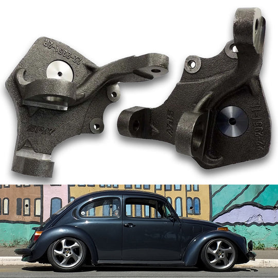 VW BUG 2.5" DROP SPINDLES FOR BALL JOINT DISC BRAKE 4/130 SPA TURBO USA