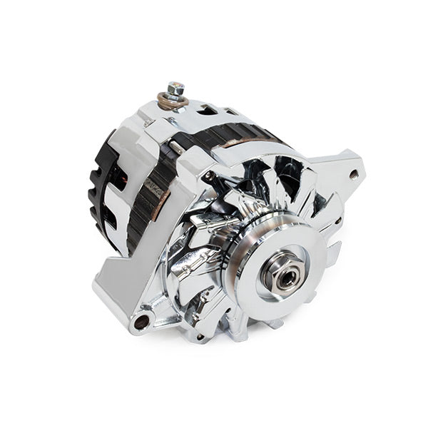 TSP Alternator; GM CS130 V-Belt 110 Amps; Chrome Top Street Performance