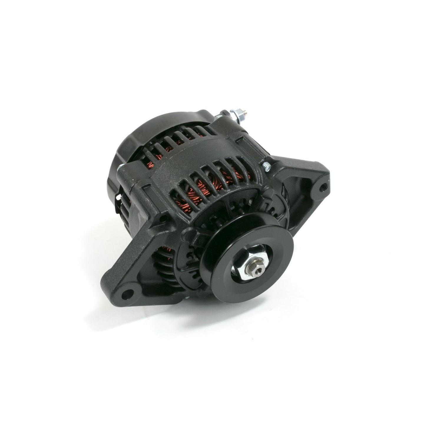 TSP Alternator; GM Mini Denso Style Race V-Belt 90 Amps; Black Top Street Performance