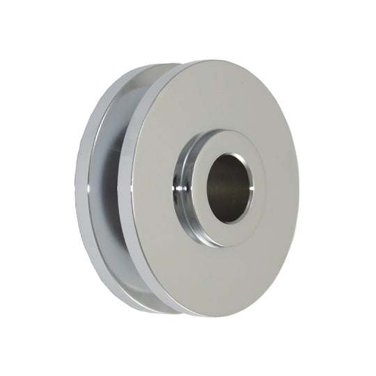 TSP Alternator Pulley; Single Groove Chrome Steel Top Street Performance