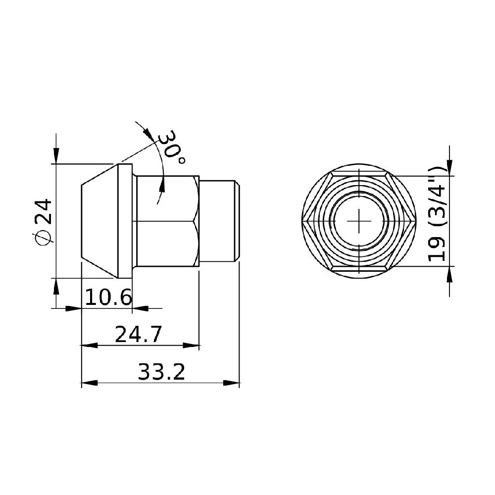 FORGED WHEEL STUD AND NUT COMPETITION TYPE 62mm M12x1.5 – Pack of 1 SPA TURBO USA