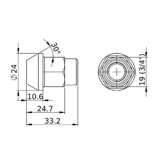 FORGED WHEEL NUT COMPETITION TYPE M12x1.5 – Pack of 4 SPA TURBO USA