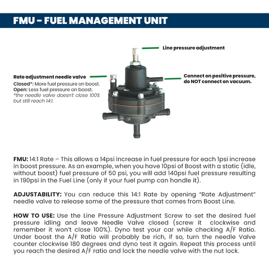 10-100 PSI Adjustable FMU 14:1 SPA TURBO USA