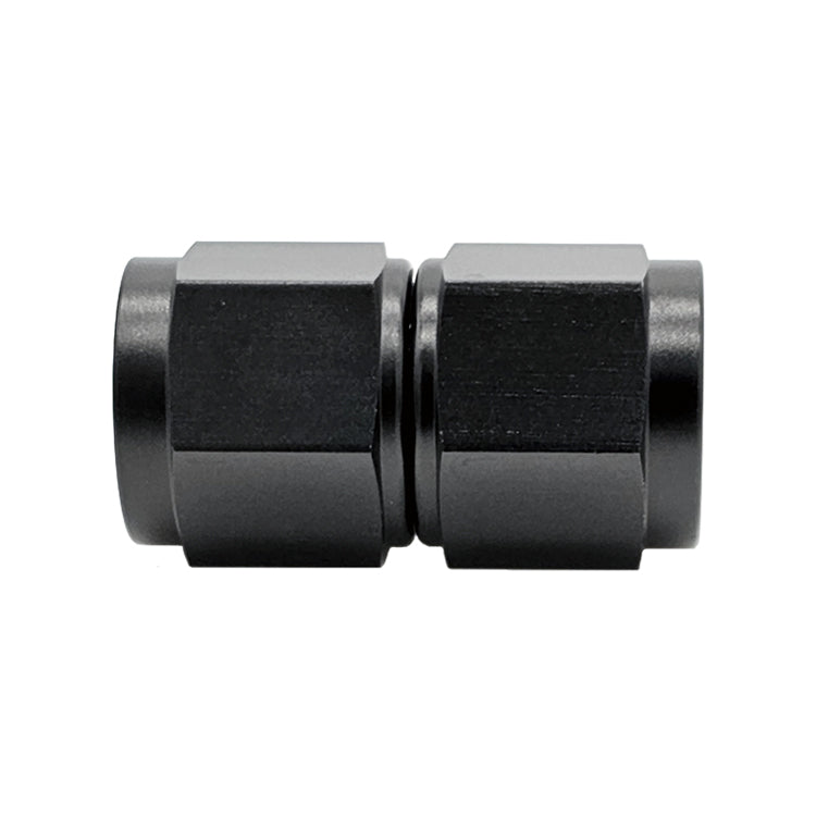 -10AN Female AN Flare Union Straight Adapter, Swivel Style, Black Hard Anodized Aluminum Ace Race Parts