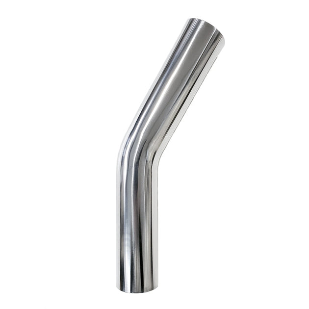 4.000" OD 14ga 30° Mandrel Bend - Polished OD - 6061 Aluminum - (6.000" CLR / 4.000" Legs) Ace Race Parts