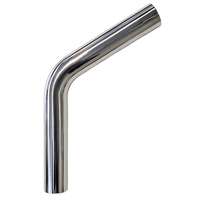 2.250" 16ga 60° Mandrel Bend - (3.375" CLR / 6.000" Legs) - Polished OD - 304 Stainless Ace Race Parts