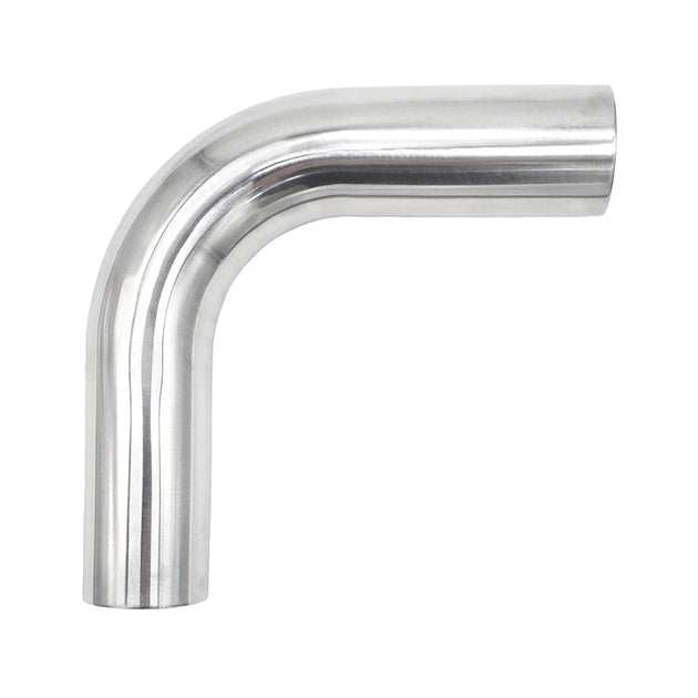 2.000" OD 16ga 90° Mandrel Bend - Polished OD - 6061 Aluminum - (3.000" CLR / 6.000" Legs) Ace Race Parts
