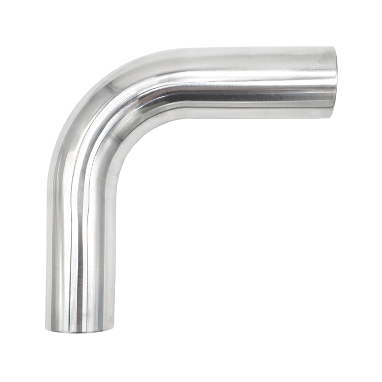 1.250" OD 16ga 90° Mandrel Bend - Polished OD - 6061 Aluminum - (1.875" CLR / 6.000" Legs) Ace Race Parts