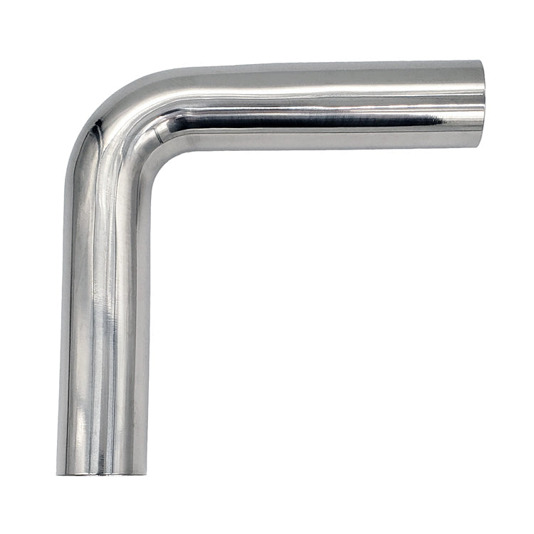 1.750" 16ga Tight Radius 90° Mandrel Bend - (1.750" CLR / 6.000" Legs) - Polished OD - 304 Stainless Ace Race Parts
