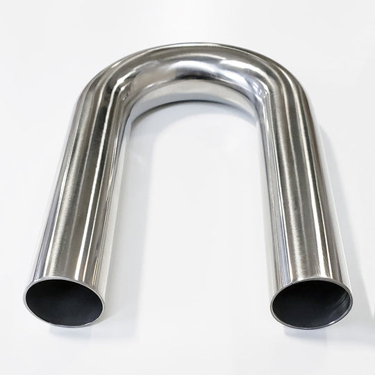 1.500" 16ga 180° Mandrel Bend - (2.250" CLR / 6.000" Legs) - Polished OD - 304 Stainless Ace Race Parts