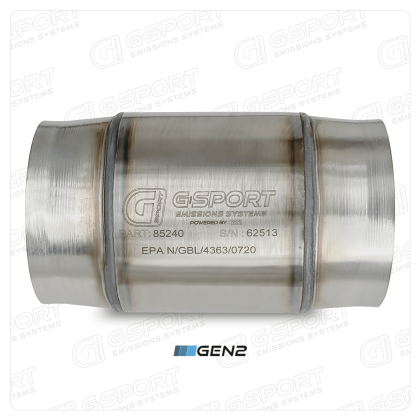 G-Sport Gen2 UHO EPA Compliant Catalytic Converter - 3.000" Inlet/Outlet (85230) Ace Race Parts