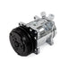 TSP A/C Compressor; Sanden 508 R134 V-Belt; Chrome With Black Clutch Top Street Performance