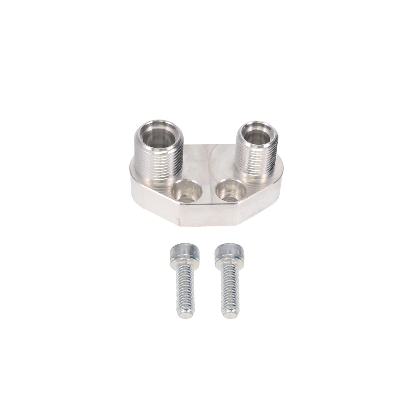 TSP A/C Compressor  Manifold; Sanden SD-7 Style; Anodized Straight Top Street Performance