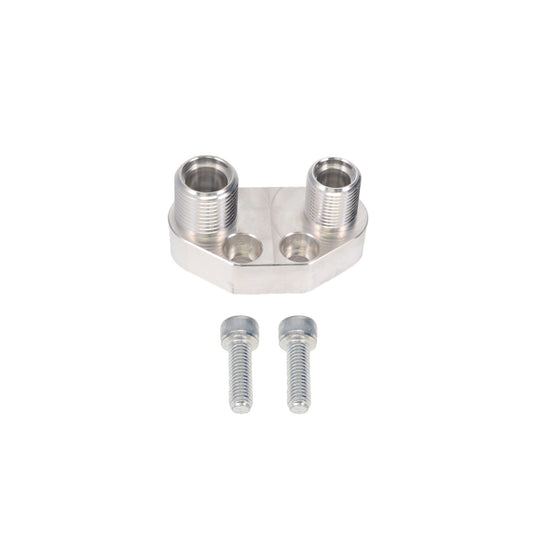 TSP A/C Compressor  Manifold; Sanden SD-7 Style; Anodized Straight Top Street Performance