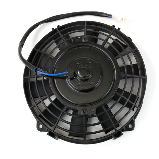 TSP Universal Radiator Fan; Straight Blade; 8" Black Top Street Performance