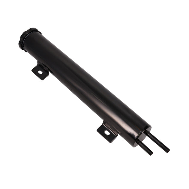 Overflow Tank; Black; Stainless Steel; 2 In. X 13 In. Top Street Performance