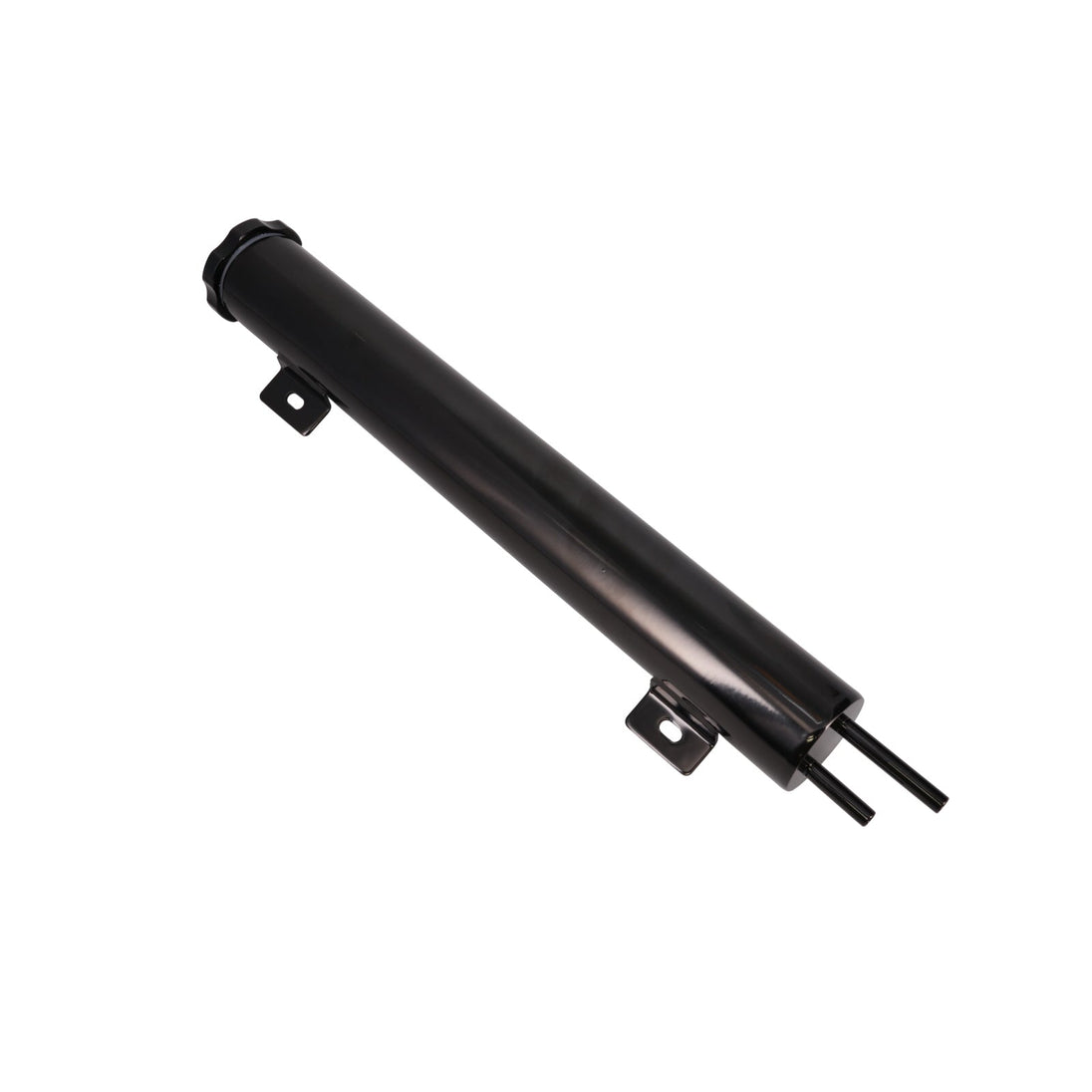 Overflow Tank; Black; Stainless Steel; 2 In. X 15 In. Top Street Performance