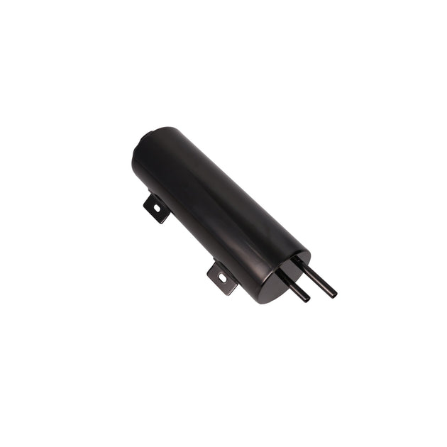 Overflow Tank; Black; Stainless Steel; 3 In. X 9 In. Top Street Performance