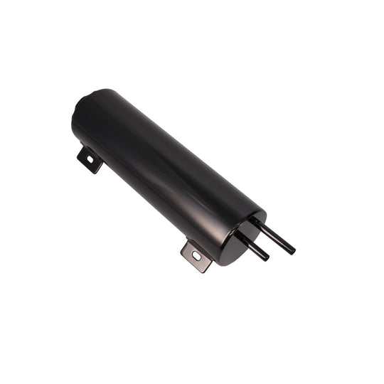 Overflow Tank; Black; Stainless Steel; 3 In. X 10 In. Top Street Performance
