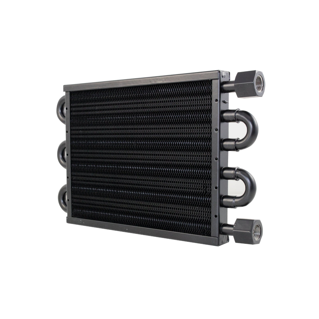 TSP Transmission Oil Cooler; 7 1/2" X 12 3/4" With Flare Fitting Top Street Performance
