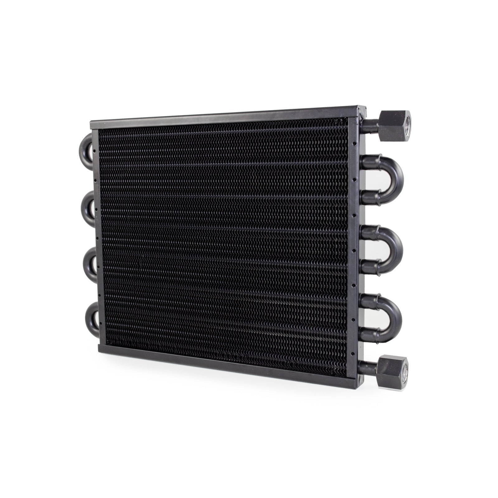 TSP Transmission Oil Cooler; 10" X 15 1/2" With Flare Fitting Top Street Performance