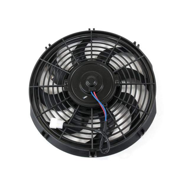 TSP Pro Series Universal Radiator Fan; S-Blade; 12" Black Top Street Performance