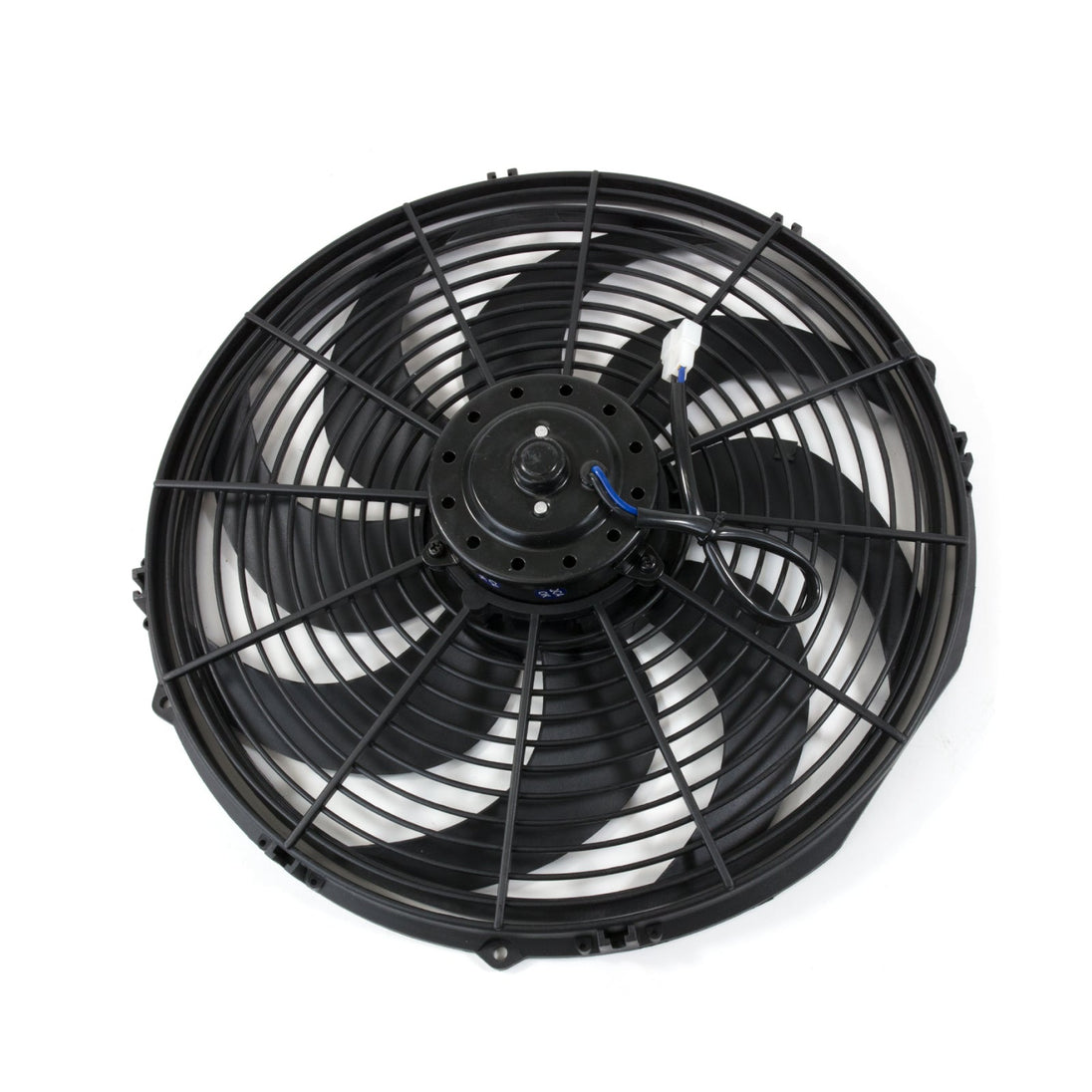 TSP Pro Series Universal Radiator Fan; S-Blade; 16" Black Top Street Performance