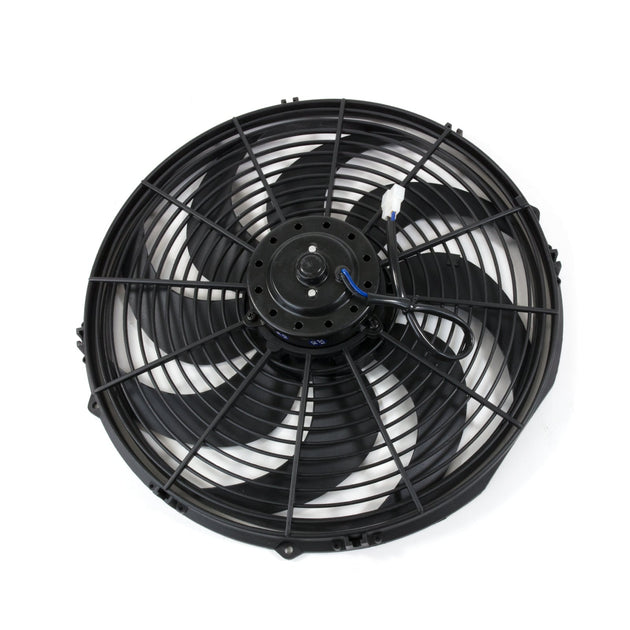 TSP Pro Series Universal Radiator Fan; S-Blade; 16" Black Top Street Performance