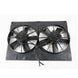 TSP Universal Dual Radiator Fan; Straight Blade; 11" Black Top Street Performance