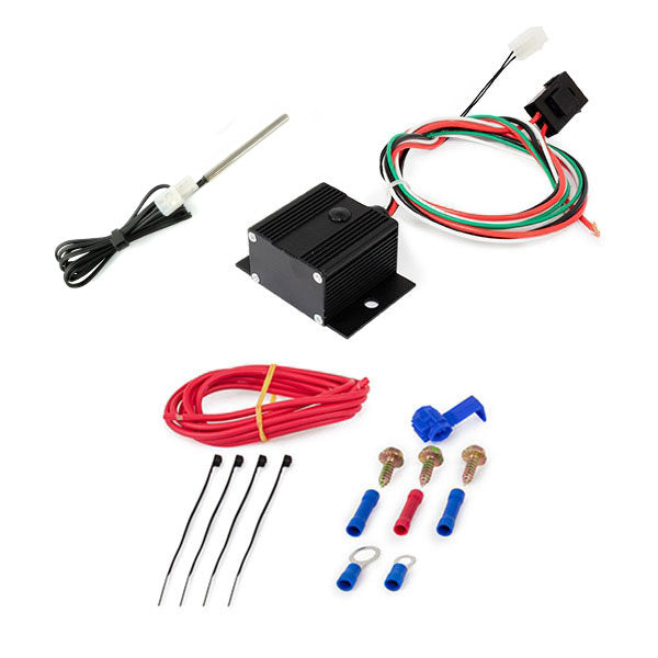 TSP Electric Fan Controller; Adjustable 150?F; 240?F With Probe; Black Top Street Performance
