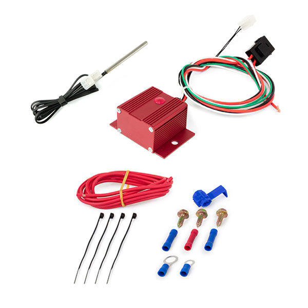 TSP Electric Fan Controller; Adjustable 150?F; 240?F With Probe; Red Top Street Performance