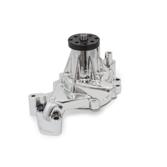 TSP Mechanical Water Pump; Aluminum; Chrome; Chevrolet 348 & 409 Top Street Performance