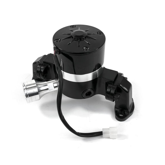 TSP Electric Water Pump; Aluminum; Black; Chevrolet Small Block Top Street Performance