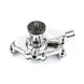 TSP Mechanical Water Pump; Aluminum; Chrome; Chevrolet Small Block Short Neck Top Street Performance