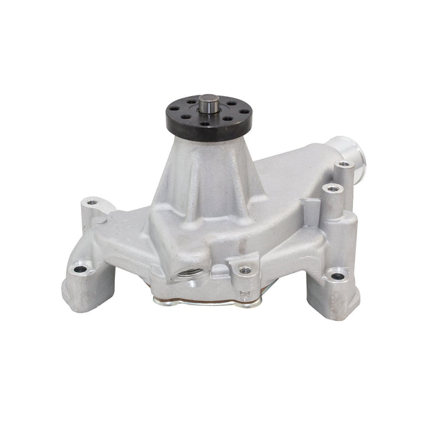 TSP Mechanical Water Pump; Aluminum; Satin; Chevrolet Small Block Long Neck Top Street Performance