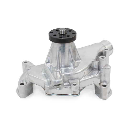 TSP Mechanical Water Pump; Aluminum; Polished; Chevrolet Small Block Long Neck Top Street Performance
