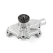 TSP Mechanical Water Pump; Aluminum; Satin; Chevrolet SB Short Neck; Reverse Top Street Performance