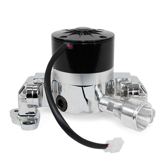 TSP Electric Water Pump; Aluminum; Chrome; Ford 351C Top Street Performance