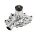 TSP Mechanical Water Pump; Aluminum; Chrome; SBF (289; 302; 351W) P/S Outlet Top Street Performance
